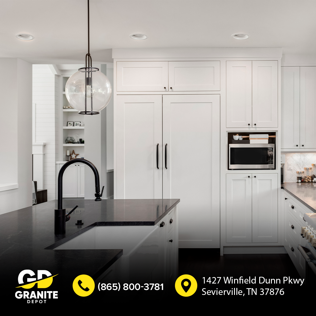 Unlock the Secret to Pristine Black Countertops with Granite Depot!