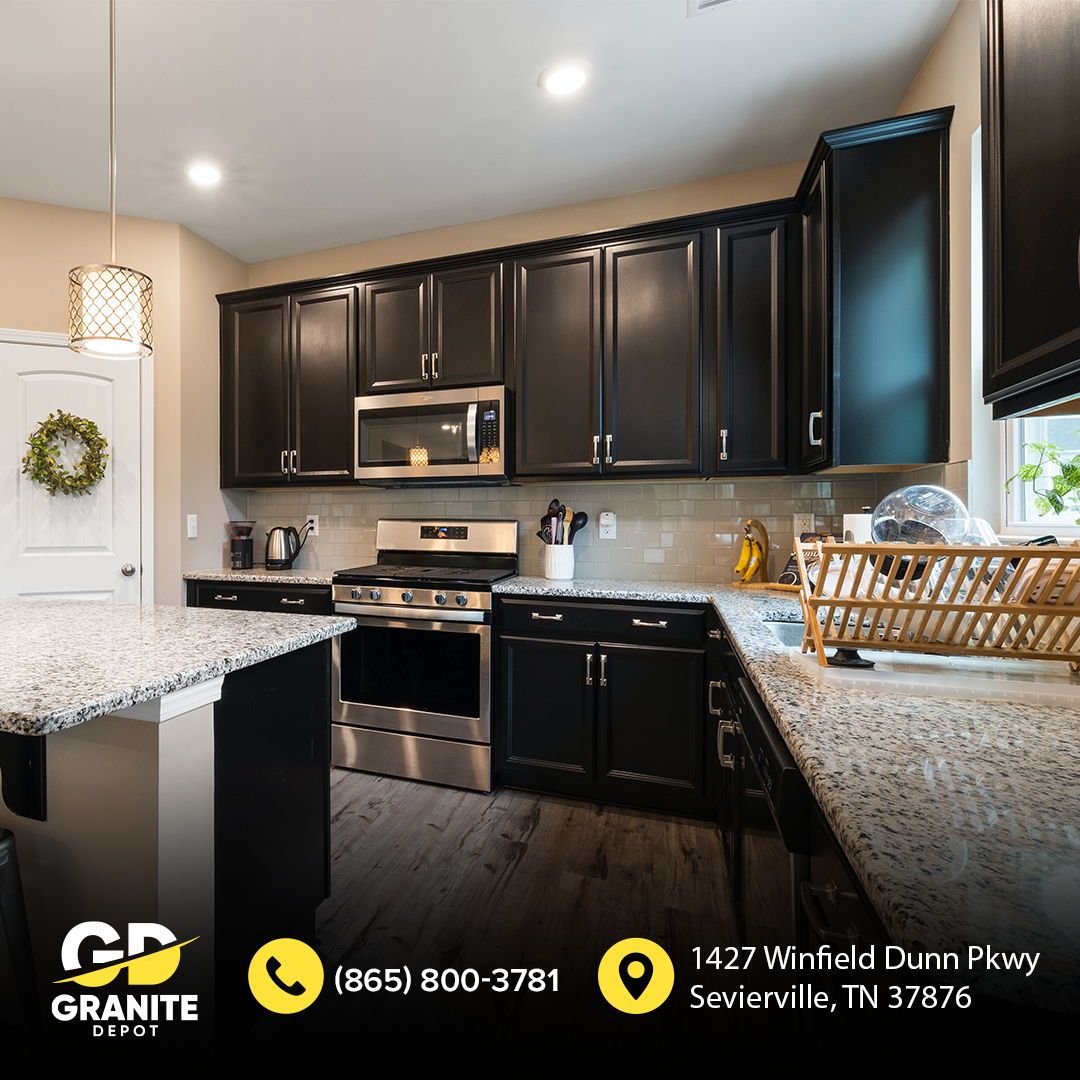 The Ultimate Secret to Pairing Light Granite Countertops with Dark Cabinets!